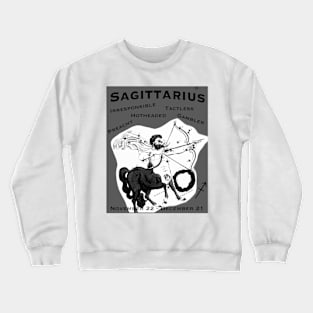 Sagittarius Negative Traits Crewneck Sweatshirt